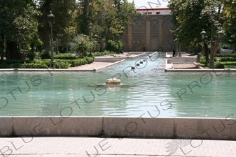 Fountains at the Golestan Palace in Tehran