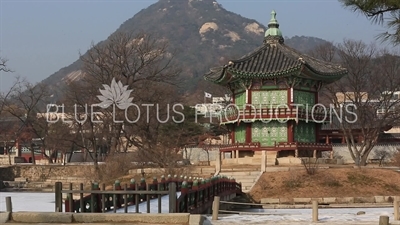 Hyangwon Pavilion (Hyangwonjeong) at Gyeongbok Palace (Gyeongbokgung) in Seoul