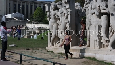 Joy of Living (Joie de Vivre) Statue in the Gardens of the Trocadero (Jardins du Trocadero) in Paris