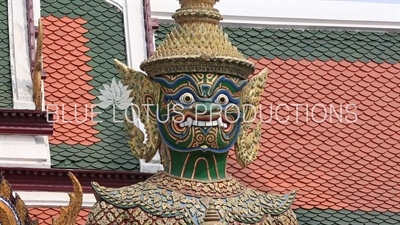Chakkrawat Guardian Statue at the Emerald Temple/Chapel (Wat Phra Kaew) at the Grand Palace (Phra Borom Maha Ratcha Wang) in Bangkok