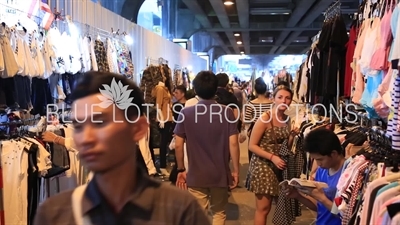 Stalls at Ratchaprasong Protest Camp in Bangkok