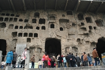 Three Binyang Caves (Binyang Sandong) at the Longmen Grottoes (Longmen Shiku) near Luoyang