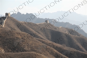 Large Arc Roof Building/Tower (Dahu Dinglou) and Nianzigou Building/Tower (Nianzigou Lou) on the Jinshanling Section of the Great Wall of China