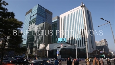 Standard Chartered and Gran Seoul buildings in Seoul