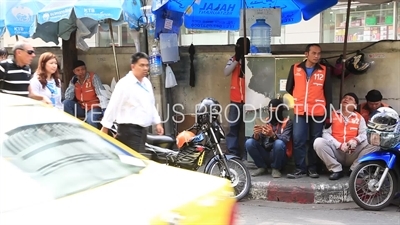 Motorcycle Taxis in Nana Area of Bangkok