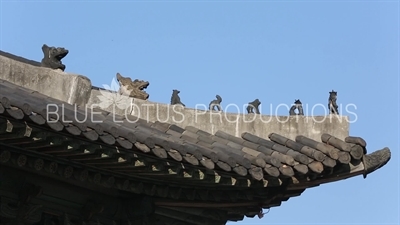 Roof Carvings at Changgyeong Palace (Changgyeonggung) in Seoul