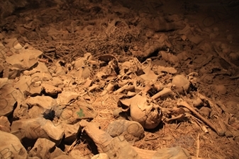 Human Bones in the Cave behind Yimrhane Kirstos Church