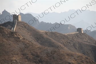 Large Arc Roof Building/Tower (Dahu Dinglou) and Nianzigou Building/Tower (Nianzigou Lou) on the Jinshanling Section of the Great Wall of China