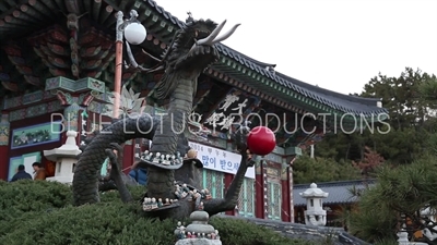 Dragon Carving at the Haedong Yonggung Temple (Haedong Yonggungsa) in Busan