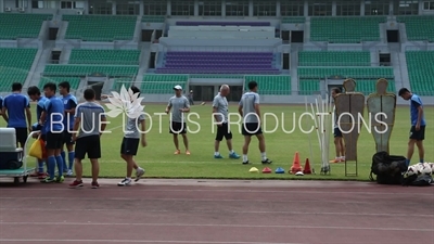 Sven Goran Eriksson at Guangzhou R&F (Rich and Force) Training Ground