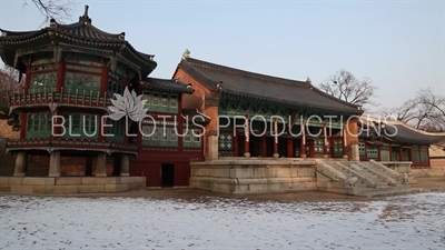 Jibokjae, Paru Pavilion (Parujeong) and Hyeopgildang at Gyeongbok Palace (Gyeongbokgung) in Seoul