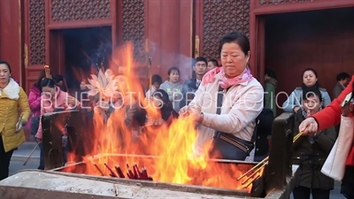 Hall of Everlasting Protection (Yongyou Dian) in the Lama Temple in Beijing