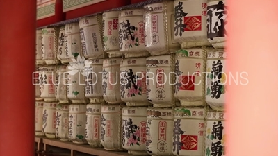 Toshogu Shrine Sake Barrels in Nikko