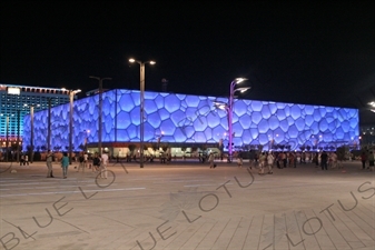 Beijing National Aquatics Centre/Water Cube (Guojia Youyong Zhongxin/Shuili Fang) in the Olympic Park in Beijing