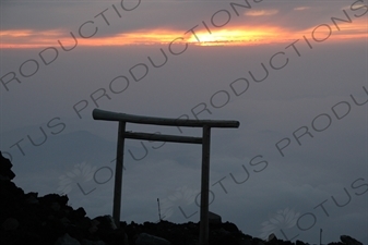 Sunrise at the Summit of Mount Fuji