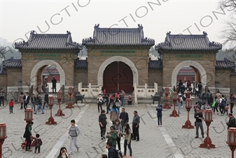 Entrance to the Imperial Vault of Heaven (Huang Qiong Yu) in the Temple of Heaven (Tiantan) in Beijing