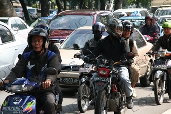 Traffic Jam in Jakarta