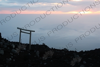 Sunrise at the Summit of Mount Fuji