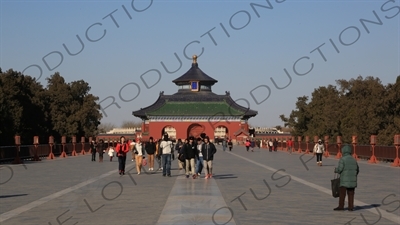 South Gate of the Hall of Prayer for Good Harvests (Qi Nian Dian) Complex in the Temple of Heaven (Tiantan) in Beijing