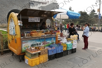 Breakfast Stall in front of Qianmen/Zhengyangmen Gatehouse in Beijing