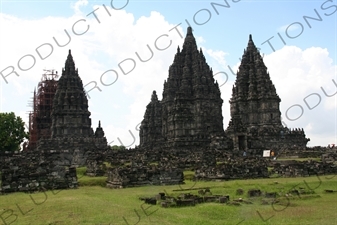 Buildings at Prambanan Temple Compound near Yogyakarta