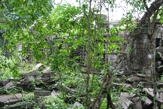 Exterior Wall of Beng Melea in Angkor