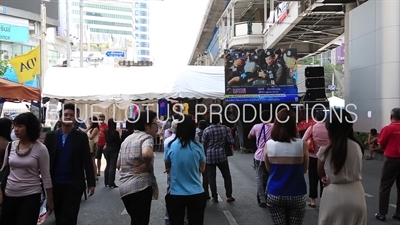 Main Stage at Ratchaprasong Protest Camp in Bangkok