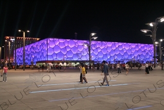 Beijing National Aquatics Centre/Water Cube (Guojia Youyong Zhongxin/Shuili Fang) in the Olympic Park in Beijing