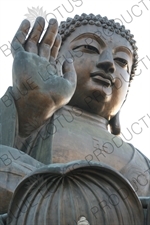 Big Buddha (Tiantan Da Fo) Statue on Lantau in Hong Kong