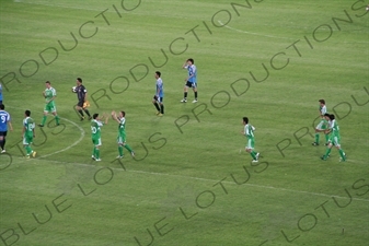 End of the Chinese Super League Match between Beijing Guoan and Dalian Shide at the Workers' Stadium (Gongren Tiyuchang) in Beijing