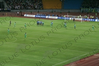 Chinese Super League Match between Beijing Guoan and Dalian Shide at the Workers' Stadium (Gongren Tiyuchang) in Beijing