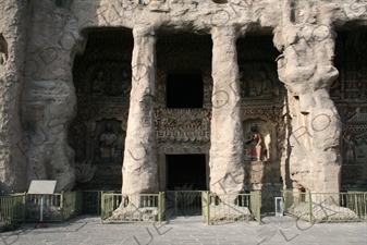 Grotto at the Yungang Grottoes (Yungang Shiku) near Datong in Shanxi Province