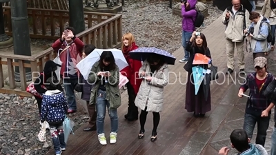 People Taking Photos at Toshogu Shrine in Nikko