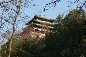 Wanchun Pavilion (Wanchun Ting) in Jingshan Park in Beijing