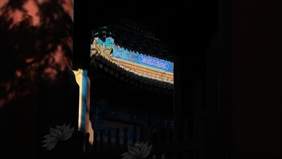 Dragon Painting on a Stone Tablet Housing Pavilion (Beiting) in the Confucius Temple in Beijing