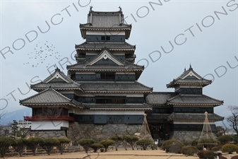 Keep (Tenshu/Tenshukaku) of Matsumoto Castle in Matsumoto