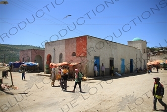 Pastel Coloured Building in the Old City of Harar