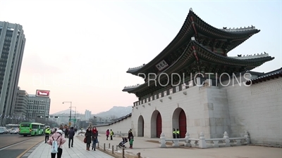 Gwanghwa Gate (Gwanghwamun) at Gyeongbok Palace (Gyeongbokgung) in Seoul