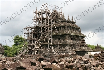 Building at Prambanan Temple Compound near Yogyakarta