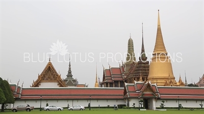 Exterior of the Emerald Temple/Chapel (Wat Phra Kaew) at the Grand Palace (Phra Borom Maha Ratcha Wang) in Bangkok