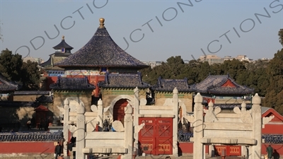 Temple of Heaven Looking Back from the Circular Mound Altar (Yuan Qiu) in Beijing