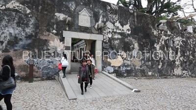 Entrance to Monte Fort (Fortaleza do Monte) in Macau