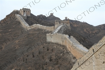 Four Eye/Hole Building/Tower (Si Yan Lou) and the Henggou Building/Tower (Henggou Lou) on the Jinshanling section of the Great Wall of China