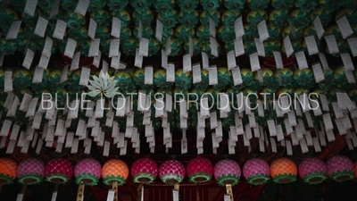 Interior of the Roof of the Main Building at the Haedong Yonggung Temple (Haedong Yonggungsa) in Busan