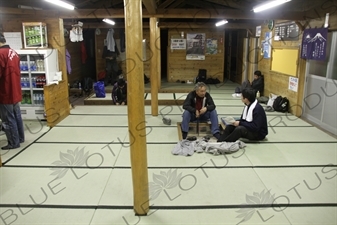 Goraikou-kan Hut on Yoshida Trail on Mount Fuji