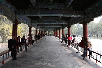 Long Corridor (Chang Lang) in the Temple of Heaven (Tiantan) in Beijing