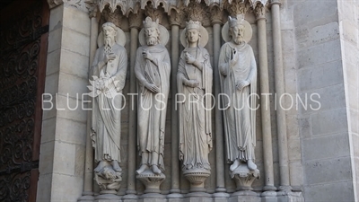 Portal of St. Anne at Notre-Dame in Paris