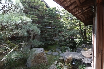 Ryokan Garden in Kinosaki Onsen