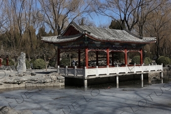 Pavilion in the Southwest Waterscape Area in Ritan Park in Beijing