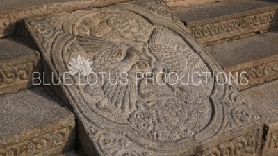 Phoenix Carvings on the Stairs of the Geunjeong Gate (Geunjeongmun) at Gyeongbok Palace (Gyeongbokgung) in Seoul